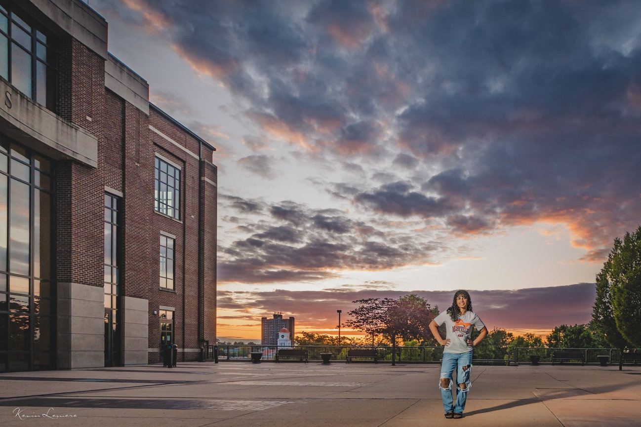 Maryville College has great views for William Blount high school senior portraits