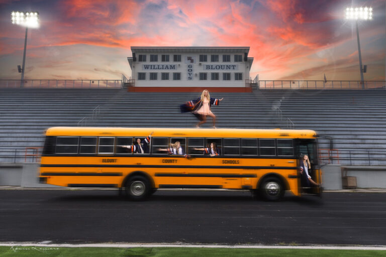 William Blount Cap & Gown Session — Stadium Shoot, One-of-a-Kind