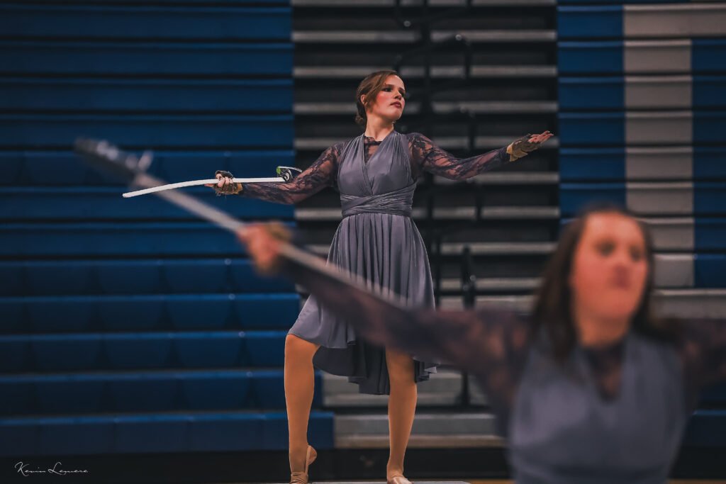 Karns high school varsity Wintergard performs in competition at Claiborne high school for the ETPAA 2026 circuit