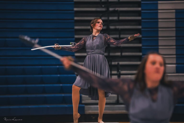 Karns high school varsity Wintergard performs in competition at Claiborne high school for the ETPAA 2026 circuit