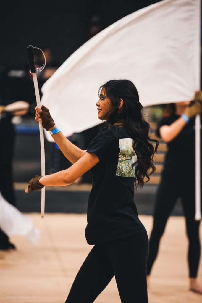 Jeff Co High school Wintergard performing in competition, ETPAA, 2026